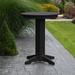 Red Barrel Studio® Nettie Plastic Bar Outdoor Table Plastic in Black | 42 H x 44 W x 44 D in | Wayfair C06D8C98E8284AB7A69F4990D8E96C07