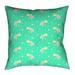 Latitude Run® Avicia Indoor/Outdoor Throw Pillow Polyester/Polyfill blend in Green | 16 H x 16 W x 3 D in | Wayfair