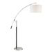 Orren Ellis Ephrata 79.5" Arc Floor Lamp Metal in Gray/White | 79.5 H x 18 W x 69 D in | Wayfair E17C8AB38625463FA673D8D49361AE0E