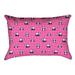 Latitude Run® Avicia Indoor/Outdoor Lumbar Pillow Polyester/Polyfill blend in Pink | 14 H x 20 W x 3 D in | Wayfair