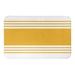 August Grove® Alrun Stripe Rectangle Non-Slip Striped Bath Rug Polyester in Pink/Yellow | Wayfair 7FBCB25684BE41ED97ED2F5866BB7C44