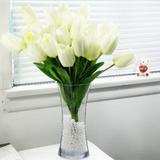 August Grove® Tulips Floral Arrangement in Vase Fabric | 20 H x 14 W x 10 D in | Wayfair 749B0BA59AC4475DA0502C4C9D99ACEC