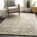 Brown/White 108 x 0.393 in Area Rug - Charlton Home® Sneyd Park Floral Handmade Tufted Charcoal/Taupe/Beige Area Rug | 108 W x 0.393 D in | Wayfair