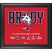 Tom Brady New England Patriots Framed 15" x 17" G.O.A.T. Collage