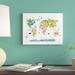 East Urban Home 'Animals World Map' Graphic Art Paper in White | 12 H x 16 W x 0.1 D in | Wayfair 05308918D7BA44B9A6A91B967B49DC75