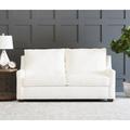 Birch Lane™ Gemi 72" Upholstered Sofa Cotton in White | 33 H x 72 W x 36 D in | Wayfair 8AFA9ABECAA54F82AE9370082ED438DC