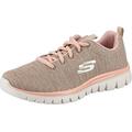 Skechers Sport Womens Graceful Twisted Fortune Sneakers Women Shoes Natural, Shoe Size:EUR 36