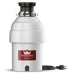 Waste King 1 HP Continuous Garbage Disposal, Stainless Steel | 16 H x 8.5 W x 8.5 D in | Wayfair L-8000