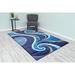 Blue 60 x 0.5 in Area Rug - Ivy Bronx Mccampbell 3D Modern Contemporary Abstract Ocean Area Rug Polypropylene | 60 W x 0.5 D in | Wayfair