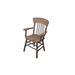 Loon Peak® Wyton Solid Wood Windsor Back Arm Chair Wood in Brown | 36 H x 23 W x 18 D in | Wayfair 9044437582D44176931D4C70E00EFF8E