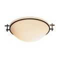 Hubbardton Forge Moonband 11 Inch 1 Light Semi Flush Mount - 124251-1010