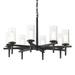 Hubbardton Forge Constellation 34 Inch 8 Light Chandelier - 104305-1004