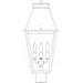 Arroyo Craftsman Croydon 20 Inch Tall 3 Light Outdoor Post Lamp - CRP-10RM-S