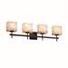 Justice Design Group Alabaster Rocks! 32 Inch 4 Light Bath Vanity Light - ALR-8414-55-DBRZ