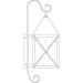 Arroyo Craftsman Nottingham 25 Inch Tall 1 Light Outdoor Wall Light - NOB-8AM-RB