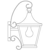 Arroyo Craftsman Nantes 15 Inch Tall Outdoor Wall Light - NAB-8CLR-VP