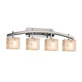 Justice Design Group Alabaster Rocks! 35 Inch 4 Light Bath Vanity Light - ALR-8594-55-CROM-LED4-2800