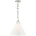 Visual Comfort Signature Collection Thomas O'Brien Katie 15 Inch Large Pendant - TOB 5226PN/G6-WG