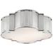 Visual Comfort Signature Collection Thomas O'Brien Tilden 17 Inch 4 Light Flush Mount - TOB 4131PN-WG