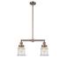 Innovations Lighting Bruno Marashlian Canton 21 Inch 2 Light LED Mini Chandelier - 209-AC-G184-LED