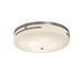 Justice Design Group Fusion 18 Inch 1 Light LED Flush Mount - FSN-8998-OPAL-CROM