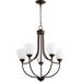 Quorum International Enclave 24 Inch 5 Light Chandelier - 6059-5-86