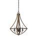 Quoizel Shire 18 Inch 4 Light Mini Chandelier - SHR2818RK