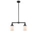 Innovations Lighting Bruno Marashlian Small Bell 21 Inch 2 Light LED Mini Chandelier - 209-BK-G51-LED