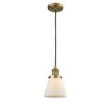 Innovations Lighting Bruno Marashlian Small Cone 6 Inch Mini Pendant - 201C-BB-G61-LED