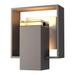 Hubbardton Forge Shadow Box 8 Inch Tall Outdoor Wall Light - 302601-1068