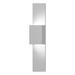 SONNEMAN Robert Sonneman Flat Box 25 Inch Tall 2 Light LED Outdoor Wall Light - 7108.98-WL