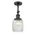 Innovations Lighting Bruno Marashlian Colton 5 Inch 1 Light LED Semi Flush Mount - 201F-BK-G302-LED