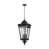 Generation Lighting Cotswold Lane 31 Inch Tall 4 Light Outdoor Hanging Lantern - OL5414BK