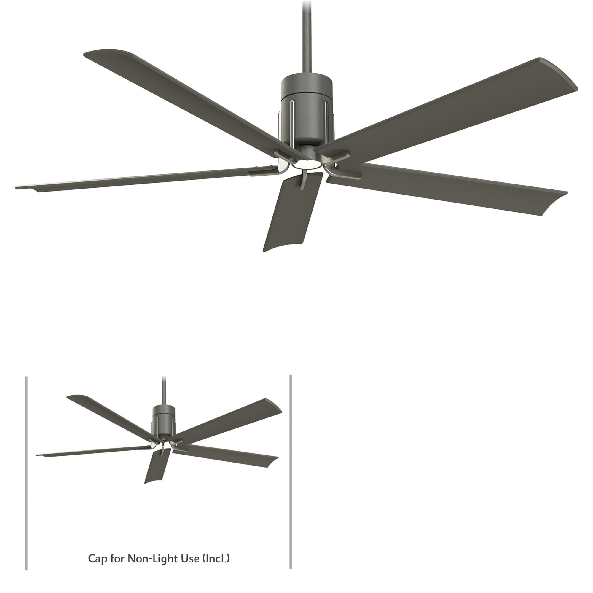 Minka Aire Clean 60 Inch Ceiling Fan with Light Kit - F684L-GI/BN