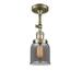 Innovations Lighting Bruno Marashlian Small Bell 5 Inch 1 Light Semi Flush Mount - 201F-AB-G53