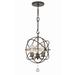 Crystorama Solaris 16 Inch Tall 3 Light Outdoor Hanging Lantern - SOL-9325-EB