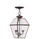 Livex Lighting Westover 15 Inch Tall 2 Light Outdoor Hanging Lantern - 2285-07