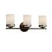 Justice Design Group Limoges 22 Inch 3 Light Bath Vanity Light - POR-8453-10-PLET-DBRZ