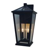 Arroyo Craftsman Devonshire 21 Inch Tall 2 Light Outdoor Wall Light - DEB-10CLR-BK