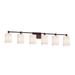 Justice Design Group Fusion™ 49 Inch Bath Vanity Light - FSN-8426-15-RBON-DBRZ