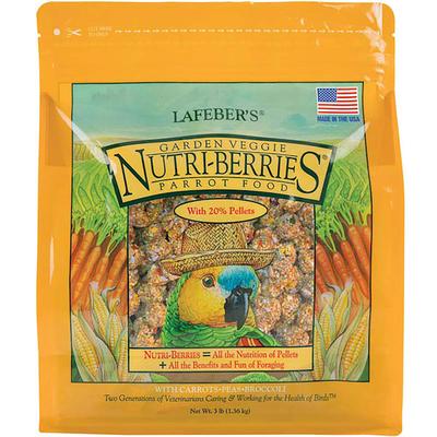 Lafeber's Garden Veggie Nutri-Berries Dry Food for Parrots, 3 lbs.