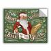 The Holiday Aisle® North Pole Express Santas List Wall Decal Canvas/Fabric in Brown/Green/Red | 18 H x 24 W in | Wayfair