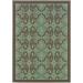 Blue/Brown 29 x 0.16 in Indoor/Outdoor Area Rug - Winston Porter Ceasar Oriental Aqua Blue Indoor/Outdoor Area Rug | 29 W x 0.16 D in | Wayfair