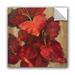 Winston Porter Vivid Red Gladiola on Gold Crop Removable Wall Decal Vinyl in White | 36 H x 36 W in | Wayfair A451EB63BEA6475293E01C3115209572