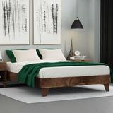 George Oliver Dedrie Solid Wood Platform Bed Wood in Brown | 13.5 H x 40.75 W x 81.5 D in | Wayfair 6C37764FAE6C4D98B7842D9E169D5ED5