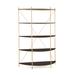 Joe Ruggiero Collection Baldwin 67" H x 55.44" W Etagere Bookcase Wood in Yellow/Brown | 67 H x 55.44 W x 17.5 D in | Wayfair JR005-58-Maple-R