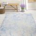 Blue/White 48 x 0.25 in Indoor Area Rug - Ophelia & Co. Oakton Hand-Tufted Wool Blue/Ivory Area Rug Wool | 48 W x 0.25 D in | Wayfair
