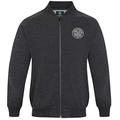 Celtic FC Official Gift Mens Retro Varsity Baseball Jacket XL Charcoal Grey