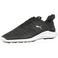 PUMA Men's Ignite Nxt Lace Golf Shoe, Black Silver White, 9 UK