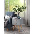 Oslo 2 Drawer End Table- Convenience Concepts 203522GY